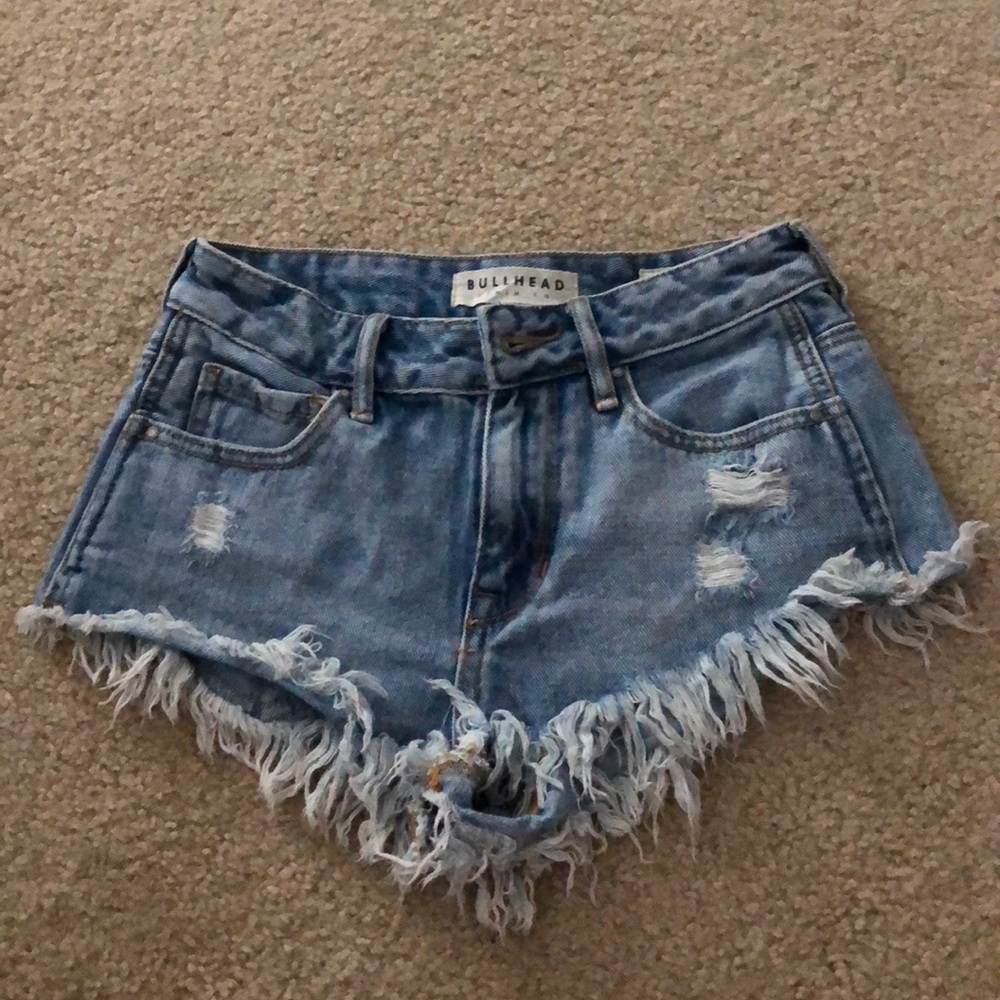 High Waisted Bullhead Jean Shorts